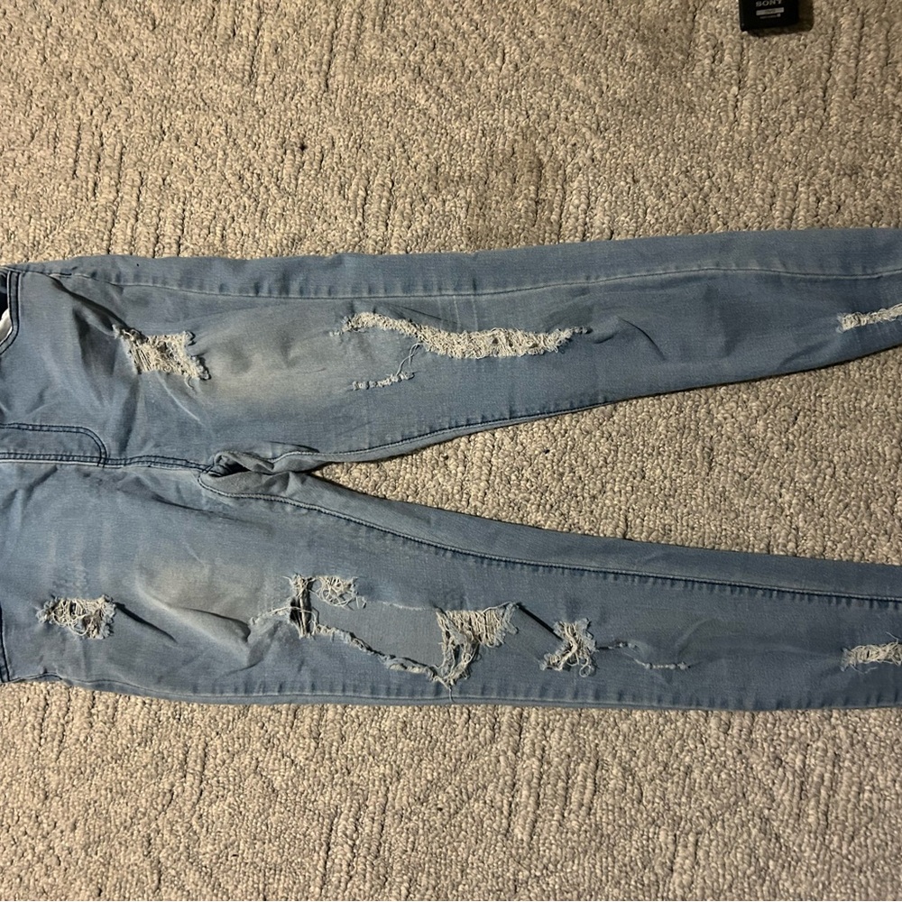 Distressed Blue Women's Jeans